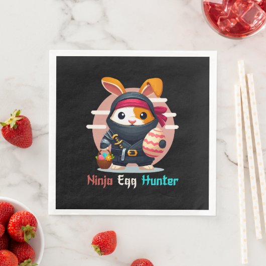Ninja-Eierjäger Serviette (Beispiel)