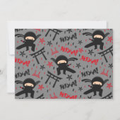 Ninja Einladung (Rückseite)