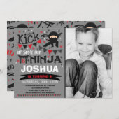 Ninja Einladung (Vorne/Hinten)