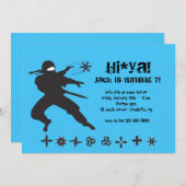 Ninja-Einladung Einladung (Vorne/Hinten)
