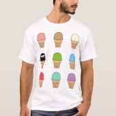 Ninja Eiscreme-T-Shirt T-Shirt (Vorderseite)