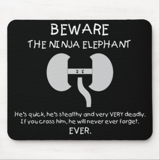 Ninja Elefant! Mousepad