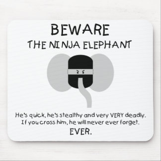 Ninja Elefant! Mousepad