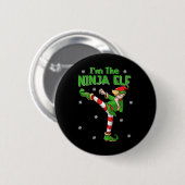 Ninja Elf Karate Taekwondo Martial Arts Mixed Mart Button (Vorne & Hinten)