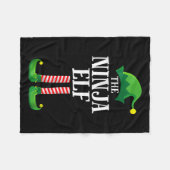 Ninja Elf Matching Family Group Weihnachts-Party P Fleecedecke (Vorderseite (Horizontal))