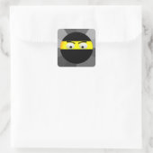 Ninja Emoji Square Stickers (Tasche)