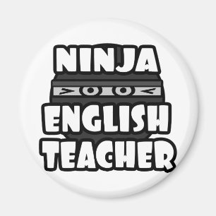 Ninja Englischlehrerin Magnet