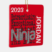 Ninja Extraordinaire CUSTOM Keramikornament (Rechts)