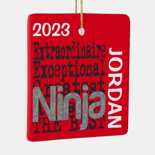 Ninja Extraordinaire CUSTOM Keramikornament (Rechts)