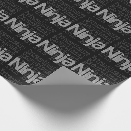 Ninja Extraordinaire Geschenkpapier (Ecke)