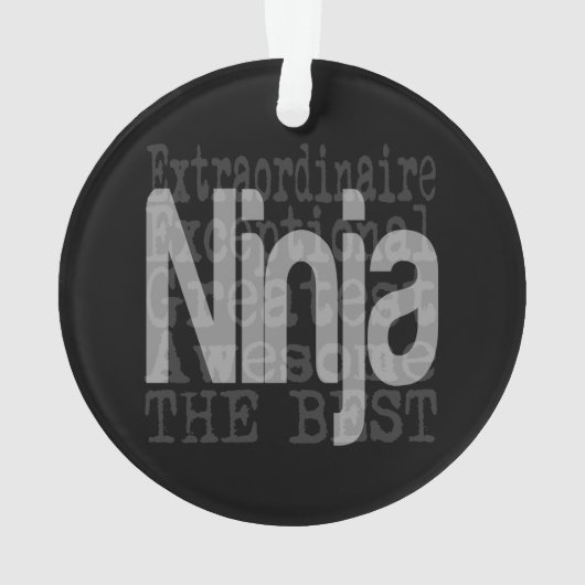 Ninja Extraordinaire Ornament (Rückseite)