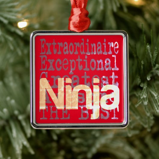 Ninja Extraordinaire Ornament Aus Metall (Baum)