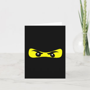 Ninja Eyes Fun Halloween Ninja Kostüm Karte