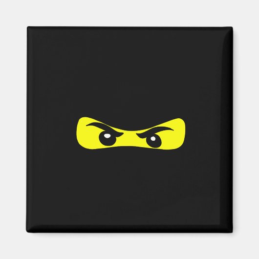 Ninja Eyes Fun Halloween Ninja Kostüm Magnet (Vorne)