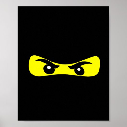 Ninja Eyes Fun Halloween Ninja Kostüm Poster (Vorne)