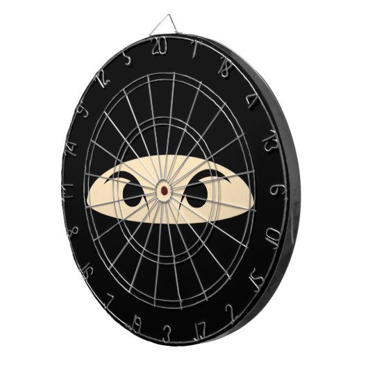 Ninja Face Dartscheibe (Vorderseite rechts)