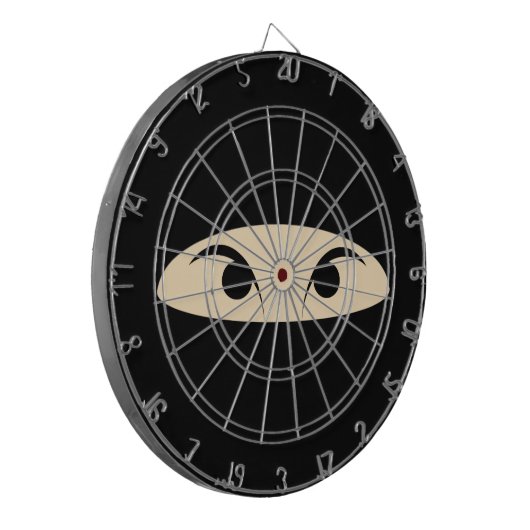 Ninja Face Dartscheibe (Vorderseite Links)