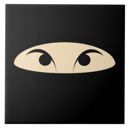 Ninja Face Fliese (Vorderseite)