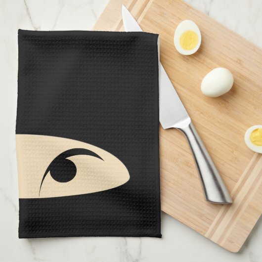 Ninja Face Geschirrtuch (Viertel Falte)