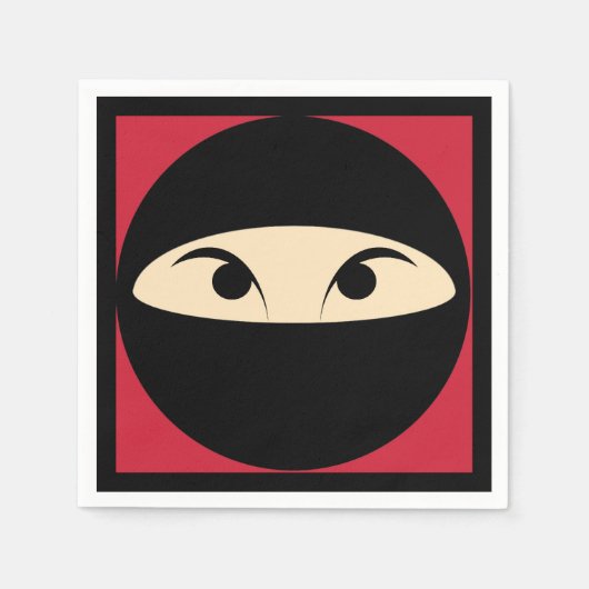 Ninja Face Serviette (Vorderseite)