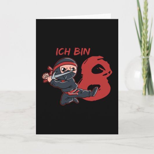 Ninja Fighter I Be 8 Years Karte (Vorderseite)
