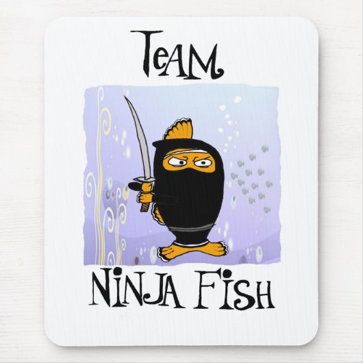 ninja Fische mousepad (Vorne)