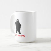 Ninja Flusspferd-Kaffee-Tasse Kaffeetasse (Vorderseite Links)
