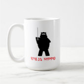 Ninja Flusspferd-Kaffee-Tasse Kaffeetasse (Links)