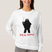Ninja Flusspferd T-Shirt (Vorderseite)