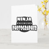 Ninja Fotograf Karte (Gelbe Blume)