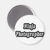Ninja Fotograf Magnet (Vorderseite/Rückseite)