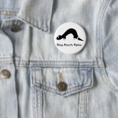 Ninja Frettchen-Weiß-Knopf Button (Beispiel)
