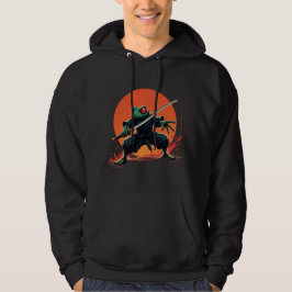 Ninja Frog Warrior - Samurai Katana Anime Fighter Hoodie