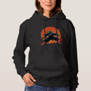 Ninja Frog Warrior - Samurai Katana Anime Fighter Hoodie
