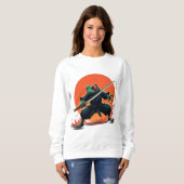 Ninja Frog Warrior - Samurai Katana Anime Fighter Sweatshirt (Vorne ganz)