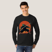 Ninja Frog Warrior - Samurai Katana Anime Fighter T-Shirt (Vorne ganz)
