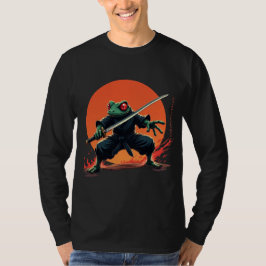 Ninja Frog Warrior - Samurai Katana Anime Fighter T-Shirt