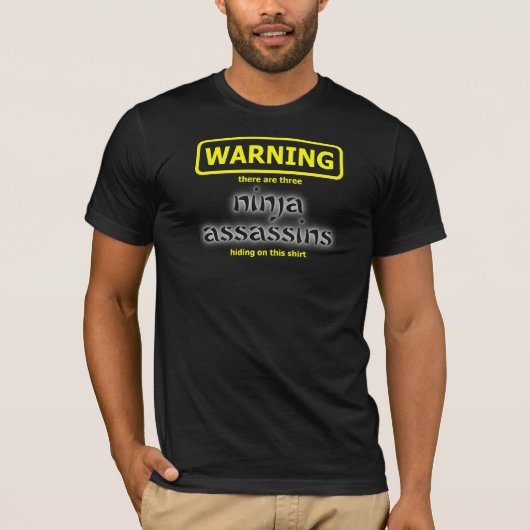Ninja Funny Assassin Shirt Spaß (Vorderseite)