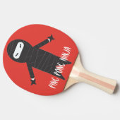 Ninja Funny Cartoon Smack Talk Fun Tischtennis Schläger (Seitenansicht)