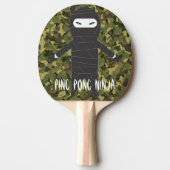 Ninja Funny Smack Talk Fun Camouflage Tischtennis Schläger (Vorderseite)