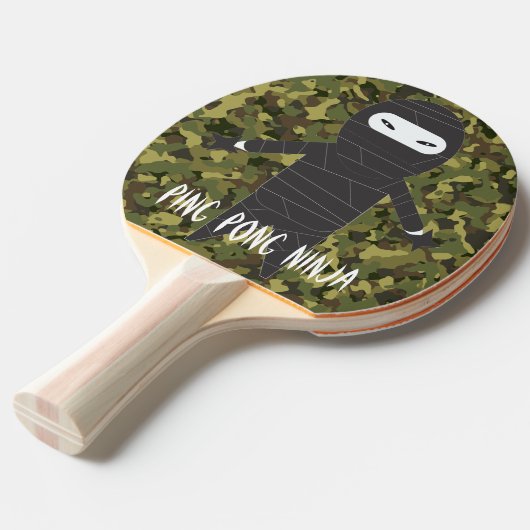 Ninja Funny Smack Talk Fun Camouflage Tischtennis Schläger (Vorderseite)