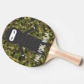 Ninja Funny Smack Talk Fun Camouflage Tischtennis Schläger (Seitenansicht)