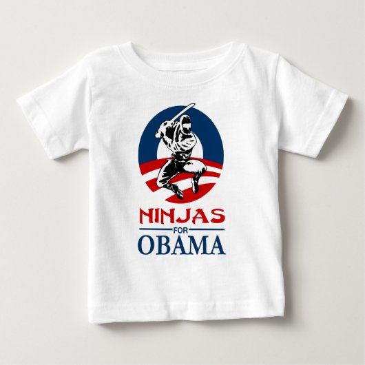 ninja für helles Shirt Obama (Vorderseite)