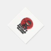 Ninja-Geburtstagsfeier Serviette (Ecke)