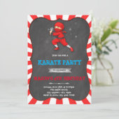 Ninja-Geburtstagsparty Einladung (Stehend Vorderseite)