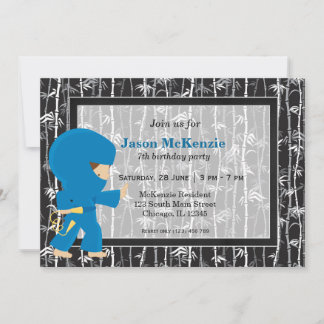 Ninja Geburtstagsthema Einladung