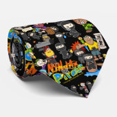 Ninja gegen Piraten Krawatte (Gerollt)