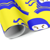 Ninja Geschenkpapier (Rolleneckpunkt)
