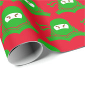 Ninja Geschenkpapier (Rolleneckpunkt)