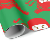 Ninja Geschenkpapier (Rolleneckpunkt)